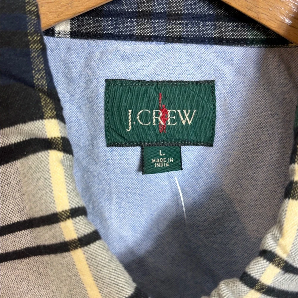 NWT J. Crew Men's Double-Faced Brushed Cotton Oxford Overshirt Large
